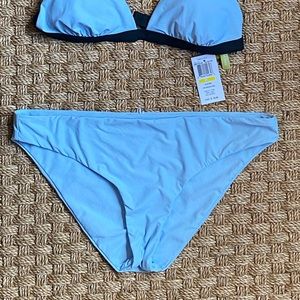 Gianni Bini seamless bikini bottoms light blue SzL